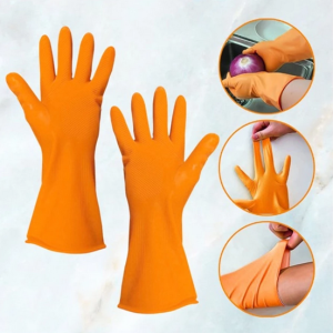Kenmaster Sarung Tangan Karet L Latex (1 pair) -Sarung Berkebun Cuci Piring Serbaguna