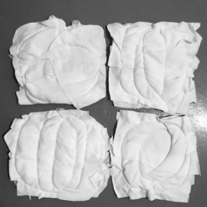 Kain Lap Majun Perca Sambung Tumpuk Putih Warna 1kg